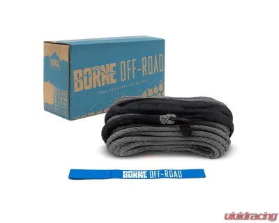 Borne Off-Road Grey 3/8" x 85ft Synthetic Rope - BNWN-SR-38-85GR