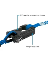 Borne Off-Road Blue 3/8" Rope Hand Strap Winch Hook                                     - BNWN-SR-38-85KBL - Image 2
