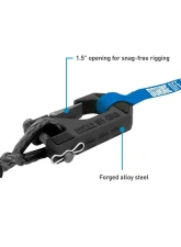 Borne Off-Road Grey 3/8" Rope Hand Strap Winch Hook                                     - BNWN-SR-38-85KGR - Image 2