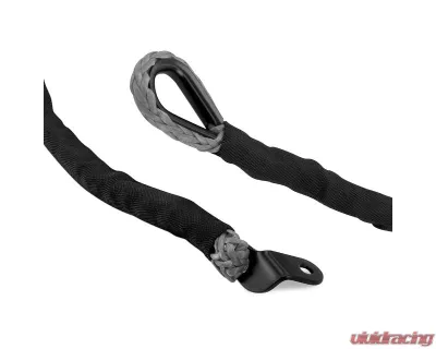 Borne Off-Road Grey 3/8" Rope Hand Strap Winch Hook - BNWN-SR-38-85KGR