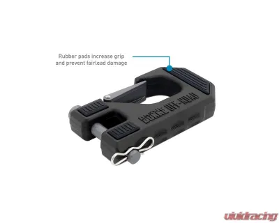 Borne Off-Road Grey 3/8" Rope Hand Strap Winch Hook - BNWN-SR-38-85KGR