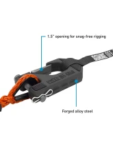 Borne Off-Road Orange 3/8" Rope Hand Strap Winch Hook                                     - BNWN-SR-38-85KOR - Image 2