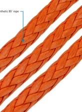 Borne Off-Road Orange 3/8" Rope Hand Strap Winch Hook                                     - BNWN-SR-38-85KOR - Image 3