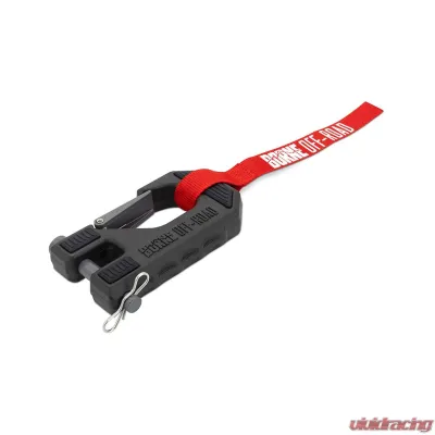 Borne Off-Road Red 3/8" Rope Hand Strap Winch Hook - BNWN-SR-38-85KRD