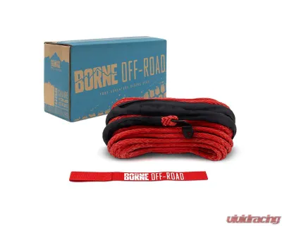 Borne Off-Road Red 3/8" x 85ft Synthetic Rope - BNWN-SR-38-85RD