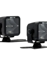 Borne Off-Road Ditch Light 3x3 Flood Uplift 2pc Ford Bronco 2021+                                     - BNLT-BR-21-DT2FU - Image 9