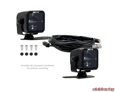Borne Off-Road Ditch Light 3x3 Spot Upfit 2pc Ford Bronco 2021+ - BNLT-BR-21-DT2SU