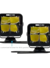 Borne Off-Road Ditch Light 3x3 Spot Upfit 2pc Ford Bronco 2021+                                     - BNLT-BR-21-DT2SU - Image 3