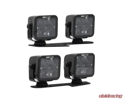 Borne Off-Road Ditch Light 3x3 Flood Uplift 4pc Ford Bronco 2021+ - BNLT-BR-21-DT4FU