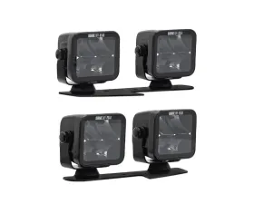 Borne Off-Road Ditch Light 3x3 Spot Upfit 4pc Ford Bronco 2021+