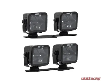 Borne Off-Road Ditch Light 3x3 Spot Upfit 4pc Ford Bronco 2021+ - BNLT-BR-21-DT4SU