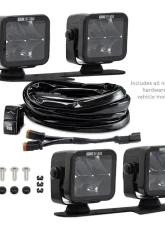 Borne Off-Road Ditch Light 3x3 Spot 4pc Ford Bronco 2021+                                     - BNLT-BR-21-DT4S - Image 2
