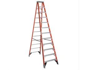 Werner 12' Type IAA Fiberglass Step Ladder Orange