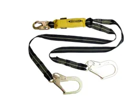 Werner 6' Arc Flash Twinleg Lanyard w/ Snap & Rebar Hooks