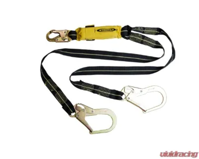 Werner 6' Arc Flash Twinleg Lanyard w/ Snap & Rebar Hooks - C911200
