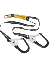 Werner 6' Arc Flash Twinleg Lanyard w/ Snap & 4" Rebar Hooks                                     - C911800 - Image 2