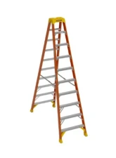 Werner 10' Type IA Fiberglass Twin Ladder                                     - T6210 - Image 5