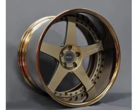 VeilSide Andrew Racing Forged Evolution V Bronze Wheels & Tires 4 Pieces Set Mazda RX-7 1993-1998