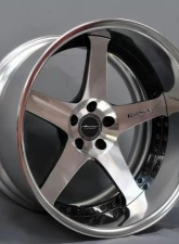 VeilSide Tokyo Drift Andrew Racing Forged Evolution V Black Polish Wheels & Tires 4 Pieces Set Mazda RX-7 1993-1998                                     - AE089-01WBP - Image 5