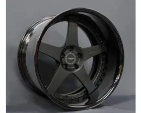 VeilSide Andrew Racing Forged Evolution V Matte Black Wheels & Tires 4 Pieces Set Mazda RX-7 1993-1998