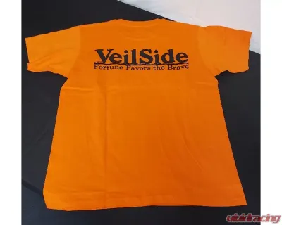 VeilSide Rubber Print Orange Tokyo Drift Limited Edition T-Shirt Medium - SR10003-42