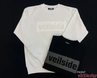 VeilSide Rubber Print White Long Sleeve Sweat Limited Run Shirt Small 2022 - SR10007-01