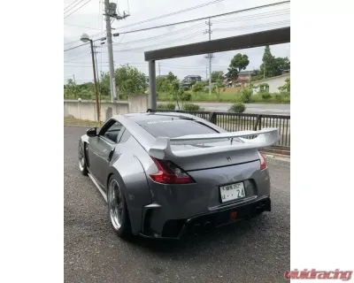 VeilSide FRP Rear Wing w/ Carbon Top Blade (CFRP) Nissan 370Z Ver. III Model 2009-2020 - AE108-08C