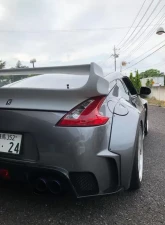 VeilSide FRP Rear Wing w/ Carbon Top Blade (CFRP) Nissan 370Z Ver. III Model 2009-2020                                     - AE108-08C - Image 2