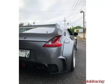 VeilSide FRP Rear Wing w/ Carbon Top Blade (CFRP) Nissan 370Z Ver. III Model 2009-2020 - AE108-08C