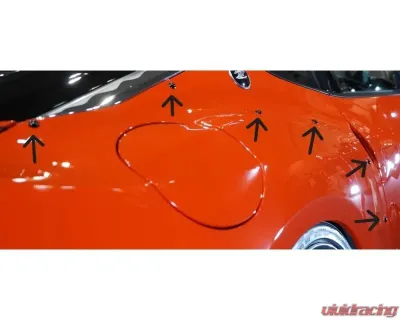 Veilside Han's Complete Rear Fenders Trim & Rear Spoiler Tacks Plastic 20 Pieces Nissan RZ34 400Z FFZ400 Model 2023-2024 - AE131-50