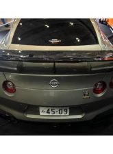 Veilside Carbon Version I Model Rear Half Spoiler Nissan Skyline GTR R35 2022-2024                                     - AE112-05C - Image 2