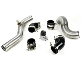 MAPerformance Smart Port Supersonic Intercooler Charge Pipe Upgrade Kit Raw Stainless Ford Mustang Ecoboost 2015+