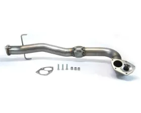 MAPerformance SS Recirculated/One Piece O2 Eliminator Downpipe w/ Black Ceramic Coating Mitsubishi Evolution 8/9 2003-2006