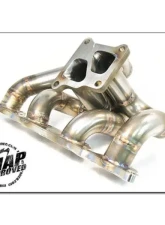 MAPerformance Tubular Exhaust Manifold Black Ceramic Mitsubishi Evo 8/9 2003-2006                                     - MAP EVO-TEM-BLK - Image 2