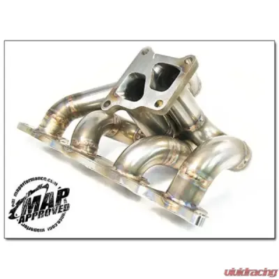 MAPerformance Tubular Exhaust Manifold Black Ceramic Mitsubishi Evo 8/9 2003-2006 - MAP EVO-TEM-BLK