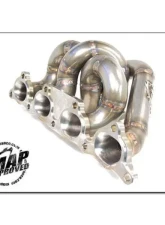 MAPerformance Tubular Exhaust Manifold Black Ceramic Mitsubishi Evo 8/9 2003-2006                                     - MAP EVO-TEM-BLK - Image 4