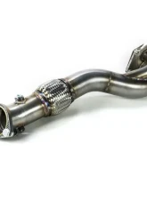 MAPerformance O2 Eliminator Downpipe w/o Ceramic Coating Mitsubishi Evo X 2008-2015                                     - MAP EVOX-O2E-REC-3D - Image 3