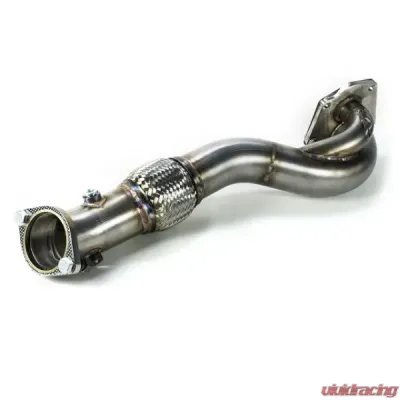 MAPerformance O2 Eliminator Downpipe w/o Ceramic Coating Mitsubishi Evo X 2008-2015 - MAP EVOX-O2E-REC-3D