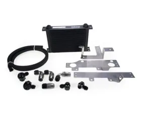 MAPerformance Rev2 Oil Cooler Kit w/ Mounting Brackets Lightweight Braided Hose Mitsubishi Evolution X 2008-2015