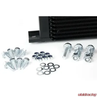 MAPerformance Rev2 Oil Cooler Kit w/ Mounting Brackets Lightweight Braided Hose Mitsubishi Evolution X 2008-2015 - MAP EVOX-OCK-LW+MAP EVOX-OCK-MB