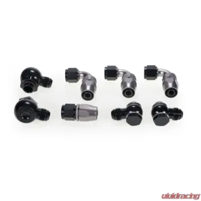 MAPerformance Rev2 Oil Cooler Kit w/ Mounting Brackets Lightweight Braided Hose Mitsubishi Evolution X 2008-2015 - MAP EVOX-OCK-LW+MAP EVOX-OCK-MB