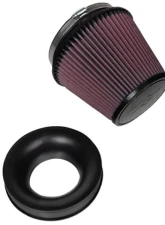 MAPerformance 3.5" Rev2 Short Ram Intake w/ Velocity Stack & Heat Shield Wrinkle Red Coating Mitsubishi Evolution X 2008-2015                                     - MAP EVOX-SRI-Rev2+HS-WR - Image 6
