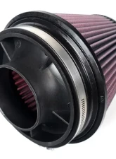 MAPerformance 3.5" Rev2 Short Ram Intake w/ Velocity Stack & Heat Shield Wrinkle Red Coating Mitsubishi Evolution X 2008-2015                                     - MAP EVOX-SRI-Rev2+HS-WR - Image 8