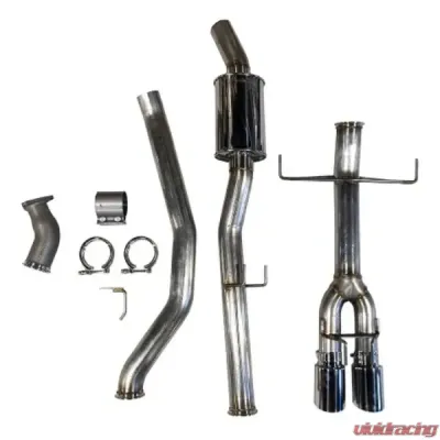 MAPerformance Cat-Back Exhaust PRL Front Pipe Connection Race w/o Muffler Polished Tips Honda Civic Sport Hatch 2016-2020 - MAP HDAX-CBE-SH-RCE-PRL-POL