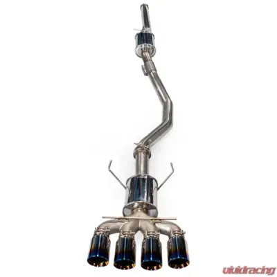 MAPerformance Catback Exhaust Race Muffler Blue Tips Honda Civic Si Sedan 2017-2021 - MAP HDAX-CBE-SN-RCE-REV2-BL