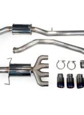 MAPerformance Catback Exhaust Race Muffler Blue Tips Honda Civic Si Sedan 2017-2021                                     - MAP HDAX-CBE-SN-RCE-REV2-BL - Image 2