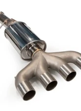 MAPerformance Catback Exhaust Race Muffler Blue Tips Honda Civic Si Sedan 2017-2021                                     - MAP HDAX-CBE-SN-RCE-REV2-BL - Image 5