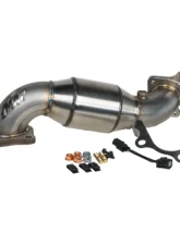 MAPerformance Catted Downpipe w/ New Turbo Gasket Raw Polished Honda Civic 1.5T 2016-2021                                     - MAP HDAX-DPC-TDG - Image 2