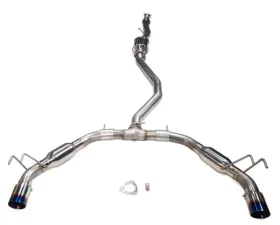 MAPerformance Catback Exhaust Race w/o Resonators Burnt Blue Tips Honda Civic Si 2022-2025