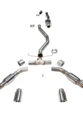 MAPerformance Catback Exhaust Street w/ Resonators Polished Tips Honda Civic Si 2022-2025                                     - MAP HDAXI-CBE-STR-P - Image 2